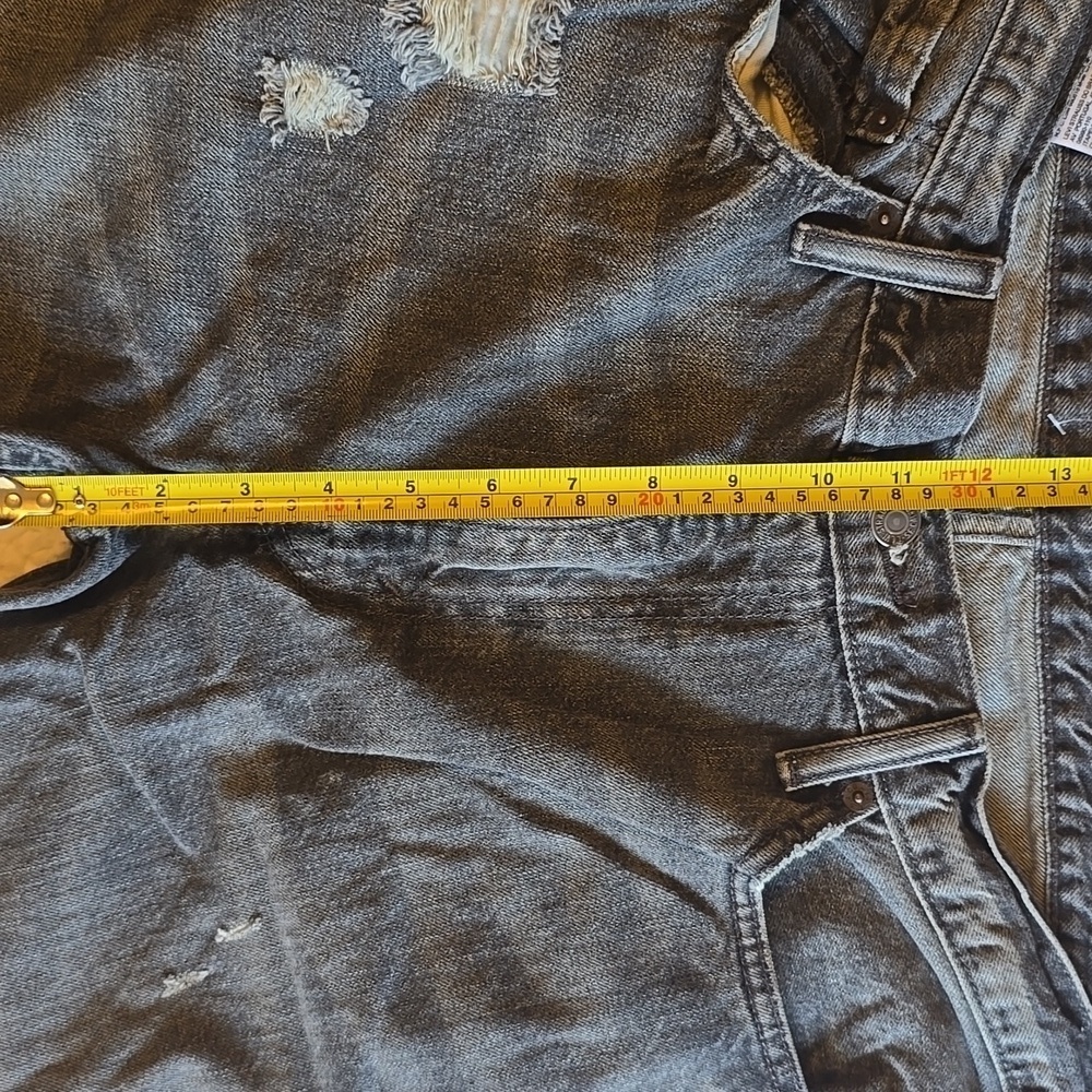 Levi's 511 Distressed Charcoal Black Slim Fit Men Jeans Size 38 - Picture 16 of 16
